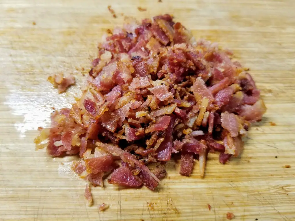 chopped cooked bacon
