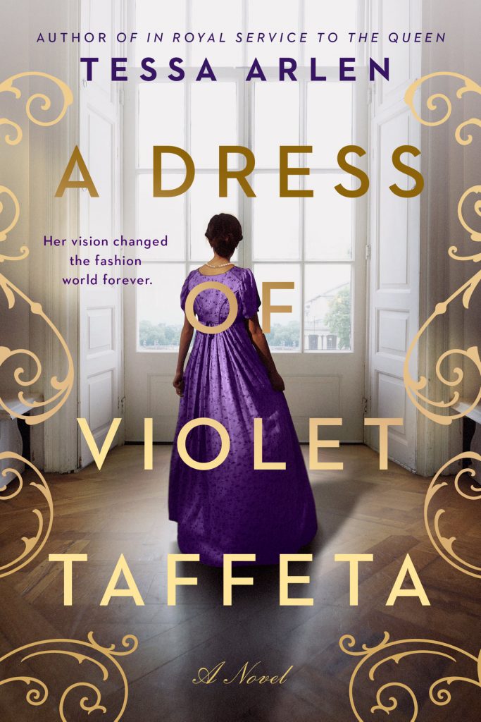 a dress of violet taffeta