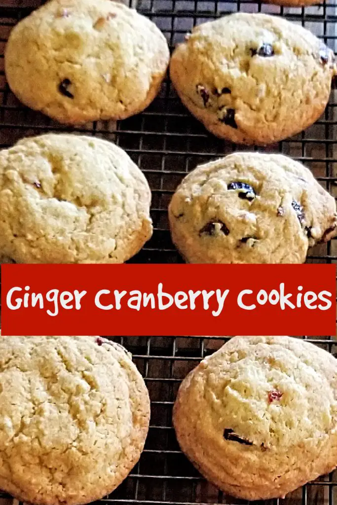cranberry ginger cookies