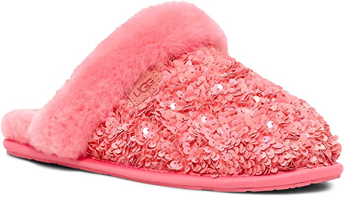 silly pink slippers with sequins