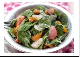Spinach, Watermelon, and Grapefruit Salad Recipe